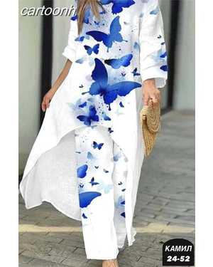 ЖЕНСКИЙ КОСТЮМ ДВОЙКА ТКАНЬ СИНГАПУР + СУБЛИМАЦИЯ