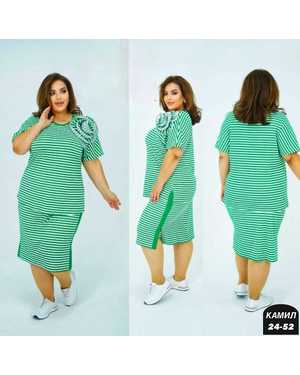 ЖЕНСКИЙ КОСТЮМ ДВОЙКА ТКАНЬ ЛАПША