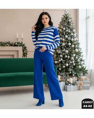 ЖЕНСКИЙ КОСТЮМ ТКАНЬ АНГОРА ШЕРСТЬ (ВЯЗКА)