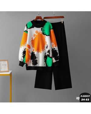 ЖЕНСКИЙ КОСТЮМ ТКАНЬ ДВУХНИТКА НА ФЛИС