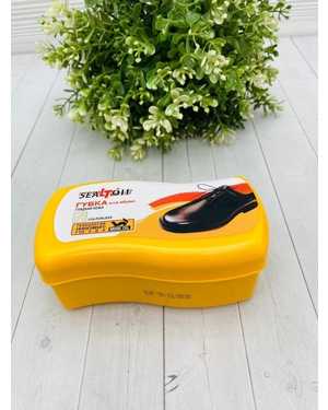 Губка для ухода за обувью Пропитана воском для ухода за кожанными изделиями