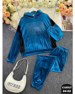 ЖЕНСКИЙ КОСТЮМ ДВОЙКА ТКАНЬ ВЕЛЮР