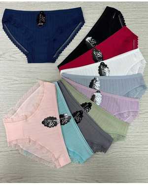 Женские трусики. В упаковке 10шт один размер разные цвета