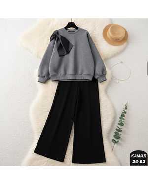 ЖЕНСКИЙ КОСТЮМ ДВОЙКА ТКАНЬ ТРЕХНИТКА НА ФЛИСЕ