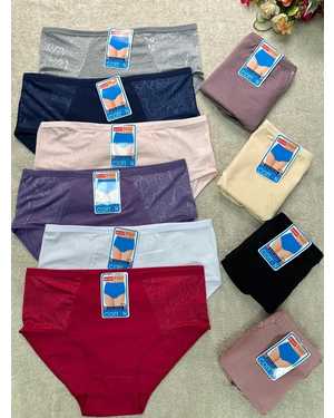 Женские трусики. В упаковке 10шт один размер разные цвета
