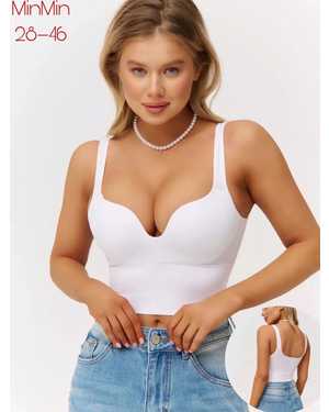 Женский топ с пуш ап - чашками без косточек