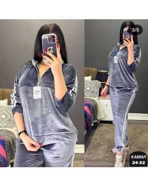 ЖЕНСКИЙ КОСТЮМ ДВОЙКА ТКАНЬ ВЕЛЮР