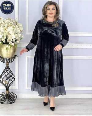 ПЛАТЬЕ ТКАНЬ ЛОМАНЬ ВЕЛЮР