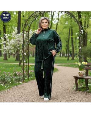 ЖЕНСКИЙ КОСТЮМ ДВОЙКА ТКАНЬ ВЕЛЮР