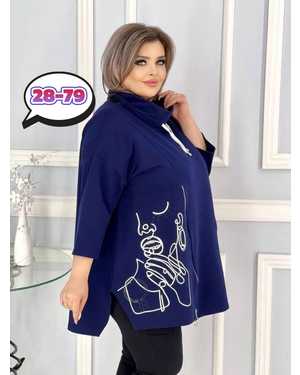 ТУНИКА В РАЗМЕР ТКАНЬ ПЛОТНЫЙ ТРИКОТАЖ