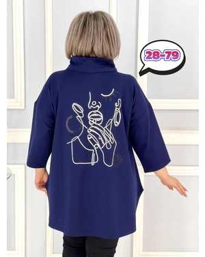 ТУНИКА В РАЗМЕР ТКАНЬ ПЛОТНЫЙ ТРИКОТАЖ