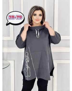 ТУНИКА В РАЗМЕР ТКАНЬ ПЛОТНЫЙ ТРИКОТАЖ