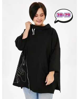 ТУНИКА В РАЗМЕР ТКАНЬ ПЛОТНЫЙ ТРИКОТАЖ