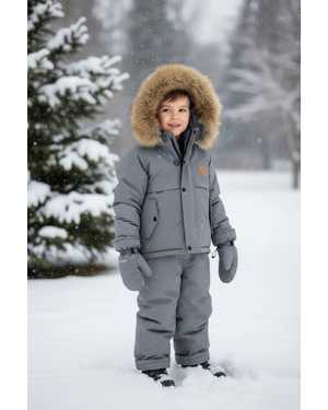 ДЕТСКИЙ КОСТЮМ В РАЗМЕР ТКАНЬ МЕМБРАННАЯ ТКАНЬ, ФЛИС, МЕХ НАТУРАЛЬНЫЙ, ХОЛЛОФАЙБЕР