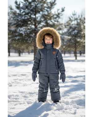 ДЕТСКИЙ КОСТЮМ В РАЗМЕР ТКАНЬ МЕМБРАННАЯ ТКАНЬ, ФЛИС, МЕХ НАТУРАЛЬНЫЙ, ХОЛЛОФАЙБЕР