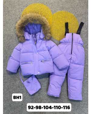 ДЕТСКИЙ КОСТЮМ В РАЗМЕР ТКАНЬ МЕМБРАННАЯ ТКАНЬ, ФЛИС, МЕХ НАТУРАЛЬНЫЙ, НАПОЛНИТЕЛЬ ХОЛЛОФАЙБЕР