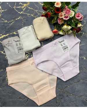 Трусы детские для девочек в рубчик ТКАНЬ ХЛОПОК 95% ЛАЙКРА 5% В УПАКОВКЕ ОДИН РАЗМЕР, НО РАЗНЫЕ ЦВЕТА. цвета как на фото