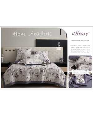 Комплект постельного белья с готовым одеялом Mency Ткань: Сатин; Наполнитель одеяло: Микрогель & Шелк(возможно замена на похожее)
