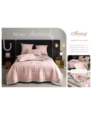 Комплект постельного белья с готовым одеялом Mency Ткань: Сатин; Наполнитель одеяло: Микрогель & Шелк(возможно замена на похожее)