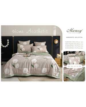 Комплект постельного белья с готовым одеялом Mency Ткань: Сатин; Наполнитель одеяло: Микрогель & Шелк(возможно замена на похожее)