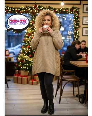 ТУНИКА В РАЗМЕР ТКАНЬ ВЯЗАНЫЙ