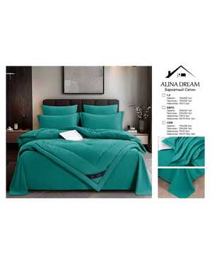 Комплект постельного белья с готовым одеялом. Ткань бархатный сатин(возможно замена на похожее)