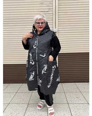 ЖИЛЕТКА ТКАНЬ БОЛОНИЯ НА ТОНКОМ СИНТЕПОНЕ