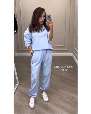 ЖЕНСКИЙ КОСТЮМ ТКАНЬ ТРЕХНИТКА НА ФЛИСЕ