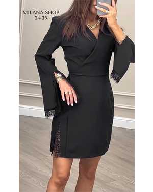 ПЛАТЬЕ ТКАНЬ КРЕП И КРУЖЕВО