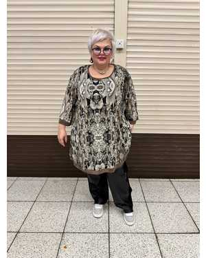 Туника двойка Внутри Майка сверху свободная кофточка Майка ткань корейский трикотаж, вверх сетка