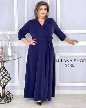 ПЛАТЬЕ ТКАНЬ КРЕП С НАПЫЛЕНИЕМ БЛЕСТОК