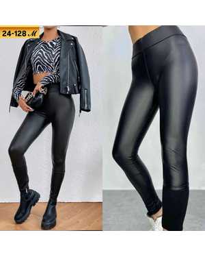 ЛЕГГИНСЫ ТКАНЬ КОЖА, ФЛИСОВАЯ ПОДКЛАДКА