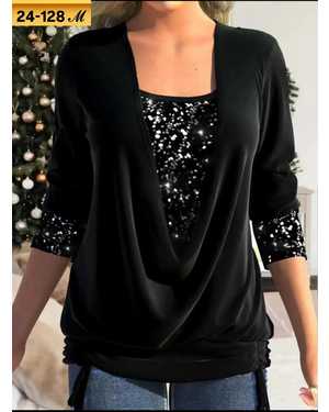 КОФТА ТКАНЬ КРЕП + ПАЙЕТКА