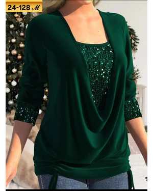 КОФТА ТКАНЬ КРЕП + ПАЙЕТКА