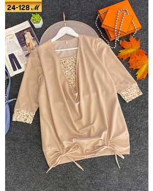 КОФТА ТКАНЬ КРЕП + ПАЙЕТКА