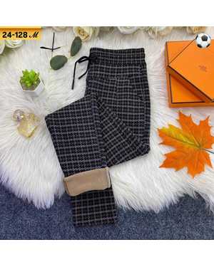 ШТАНЫ ТКАНЬ ТРИКОТАЖ С МЕХОМ