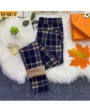 ШТАНЫ ТКАНЬ ТРИКОТАЖ С МЕХОМ