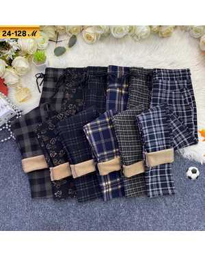 ШТАНЫ ТКАНЬ ТРИКОТАЖ С МЕХОМ