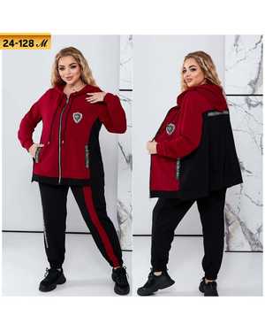 ЖЕНСКИЙ КОСТЮМ ДВОЙКА ТКАНЬ ТРИКОТАЖ