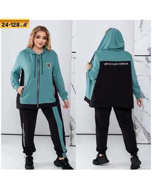 ЖЕНСКИЙ КОСТЮМ ДВОЙКА ТКАНЬ ТРИКОТАЖ