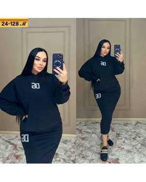 ЖЕНСКИЙ КОСТЮМ ДВОЙКА ТКАНЬ ТРИКОТАЖ