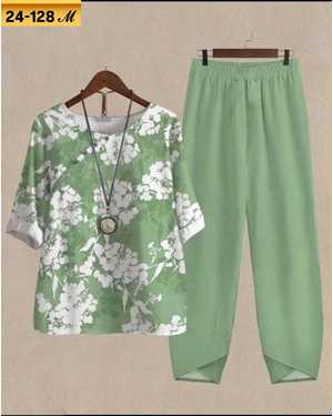 ЖЕНСКИЙ КОСТЮМ ДВОЙКА ТКАНЬ ЛЁН ПОЛИЭСТЕР