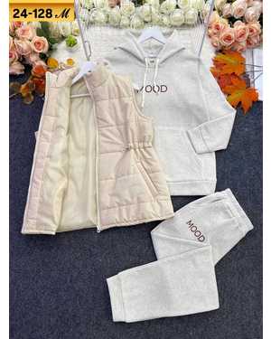 ЖЕНСКИЙ КОСТЮМ ДВОЙКА ТКАНЬ ФЛИС, ПЛАЩЁВКА С СИНТЕПОНОМ