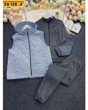 ЖЕНСКИЙ КОСТЮМ ТКАНЬ ЖИЛЕТ СИНТЕПОН С ПОДКЛАДОМ, КОСТЮМ ФЛИС