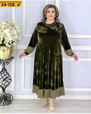 ПЛАТЬЕ ТКАНЬ ЛОМАНЬ ВЕЛЮР