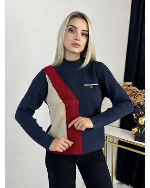 СВИТЕР ТКАНЬ 48% КАШЕМИР, 29% ШЕРСТЬ, 18% ХЛОПОК, 5% ЭЛАСТАН