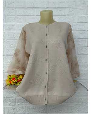 КОФТА ТКАНЬ 50% КАШЕМИР; 28% ШЕРСТЬ; 17% ХЛОПОК; 5% ЭЛАСТАН