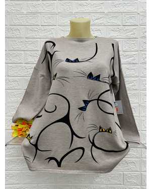 КОФТА ТКАНЬ 60% ХЛОПОК, 20% КАШЕМИР, 10% ЭЛАСТАН, 10% АНГОРА