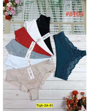 Женские трусики. В упаковке 6шт один размер разные цвета