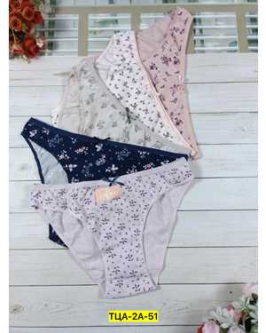 Женские трусики. В упаковке 5шт один размер разные цвета